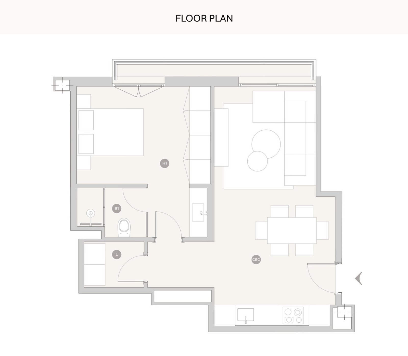 Exklusive Wohnung mit Garage und Pool