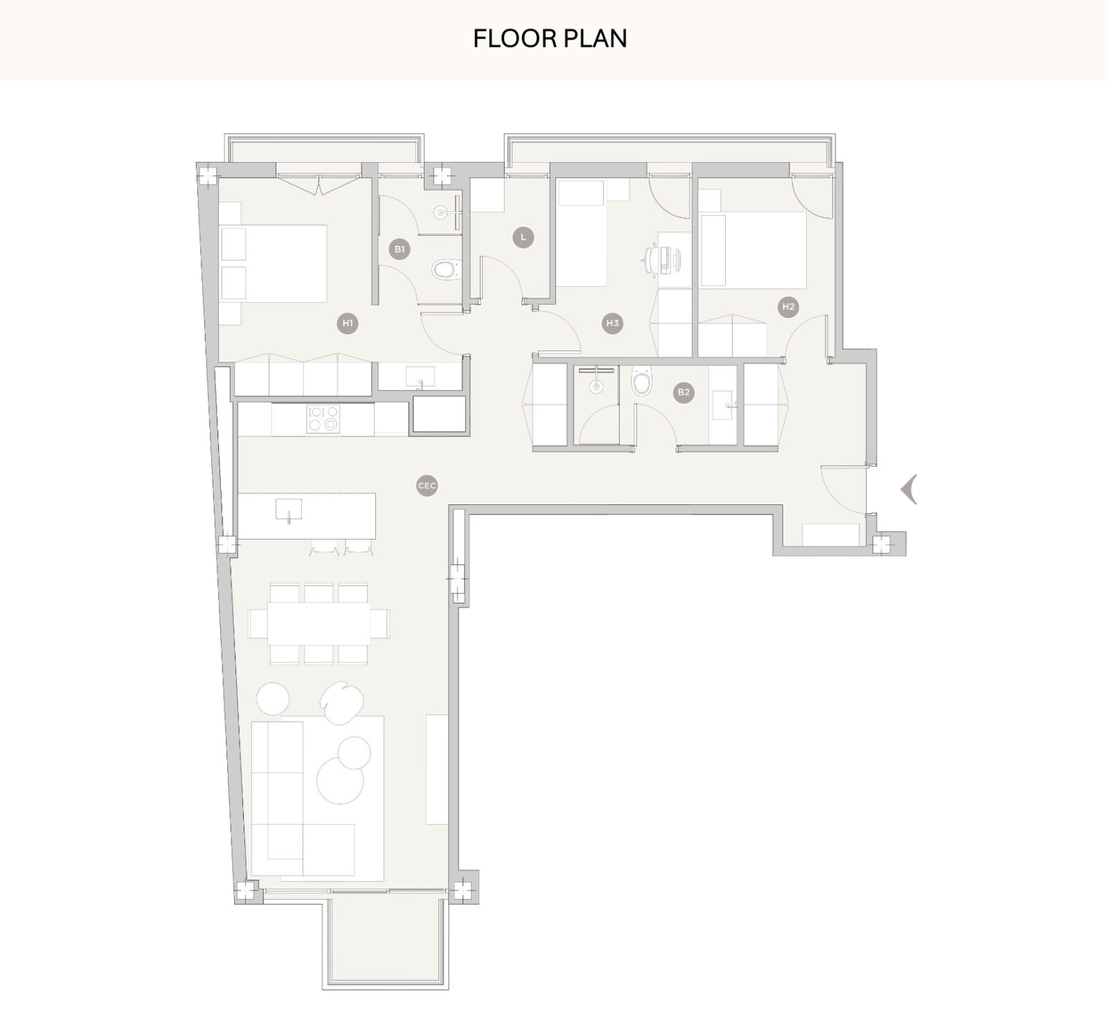 Exklusive Luxuswohnung mit Pool und Tiefgarage