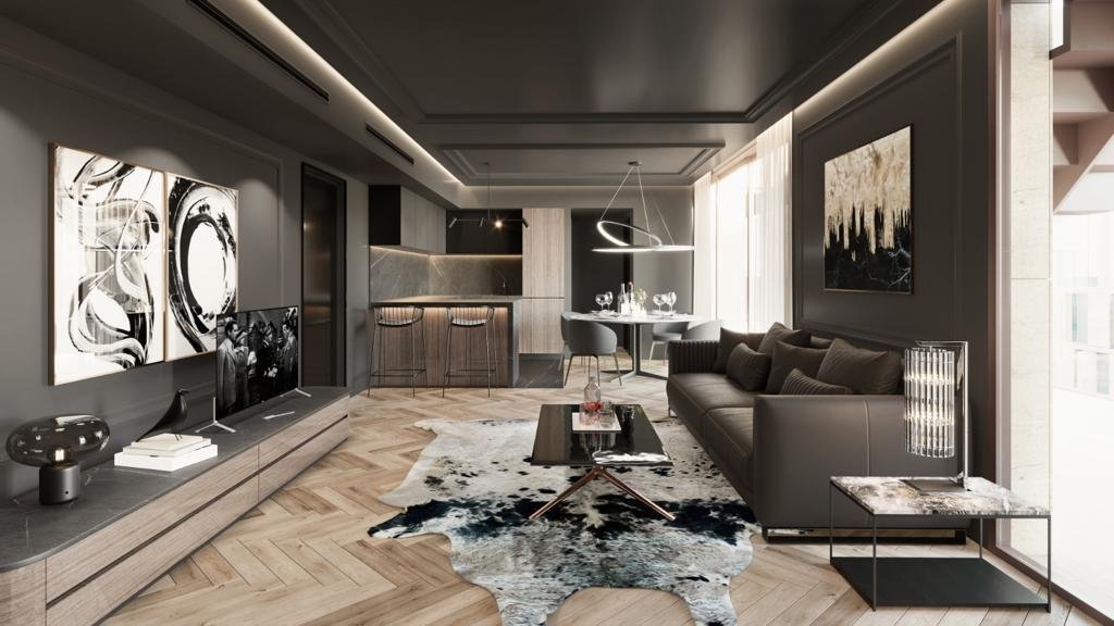 Genießen Sie das Leben in einem exquisiten Apartment mit eigenem Pool und Tiefgarage."