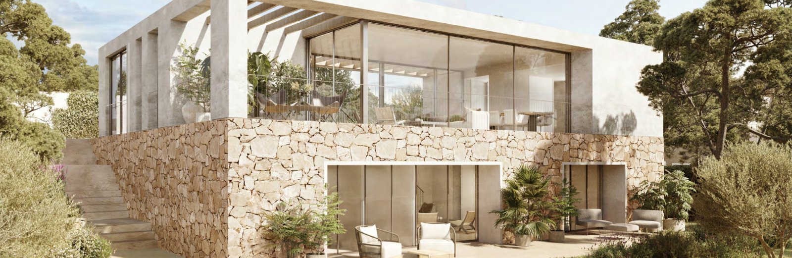 Neubau von Luxusvillen auf Mallorca