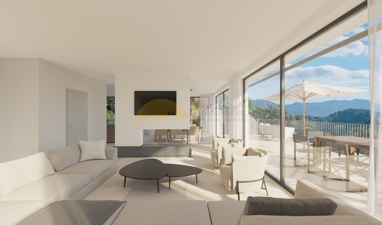 Architektonisches Meisterwerk mit Panoramablick – Neubauvilla in den Tramuntana-Bergen