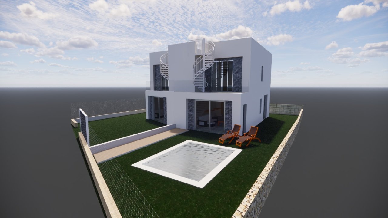 Moderne Architektur mit Pool und umfangreicher Außenanlage Moderne Architektur mit Pool und umfangreicher Außenanlage
