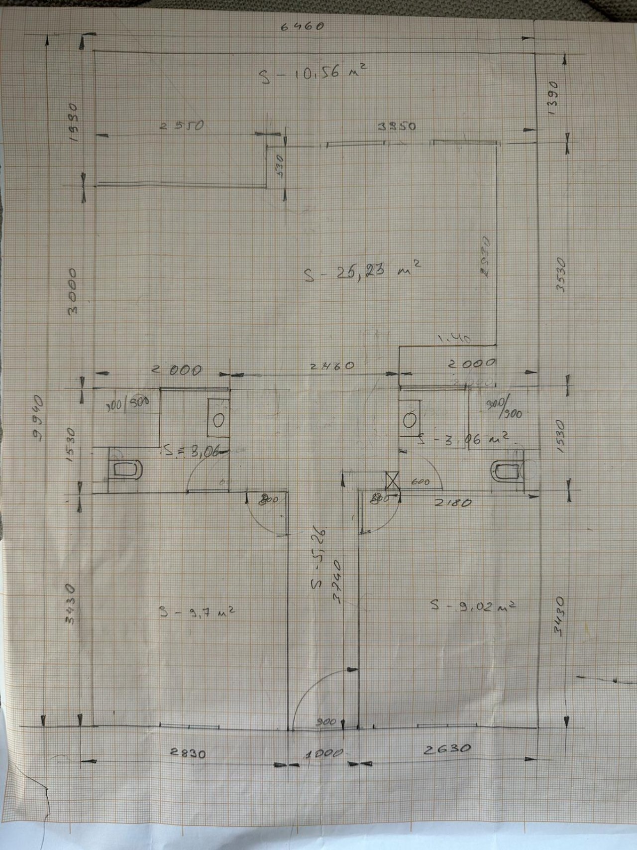 Grundriss von der Wohnung Grundriss von der Wohnung