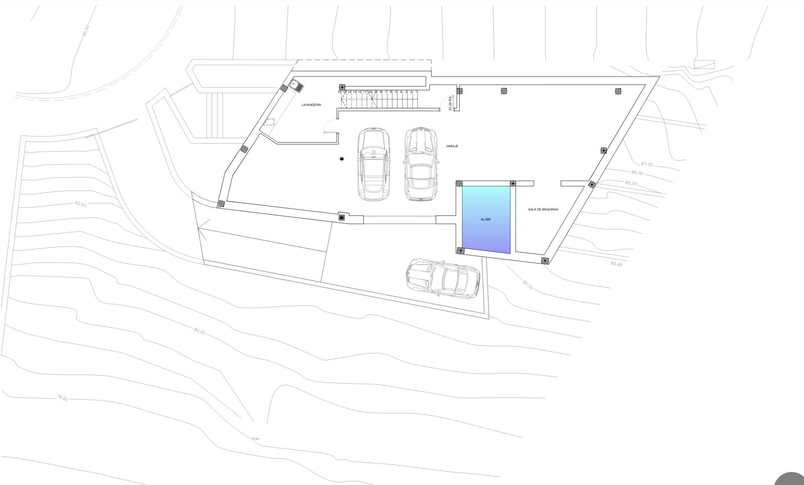 Effiziente Grundrissplanung mit optimaler Parkplatzsituation und funktionalen Nebenräumen Effiziente Grundrissplanung mit optimaler Parkplatzsituation und funktionalen Nebenräumen