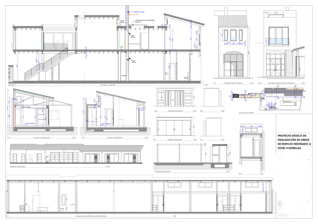 Detaillierte Architekturplanung mit funktionalen Raumsequenzen und professioneller Gebäudestrukturierung – Fundierte Planungsgrundlage für hochwertiges Hotelkonzept