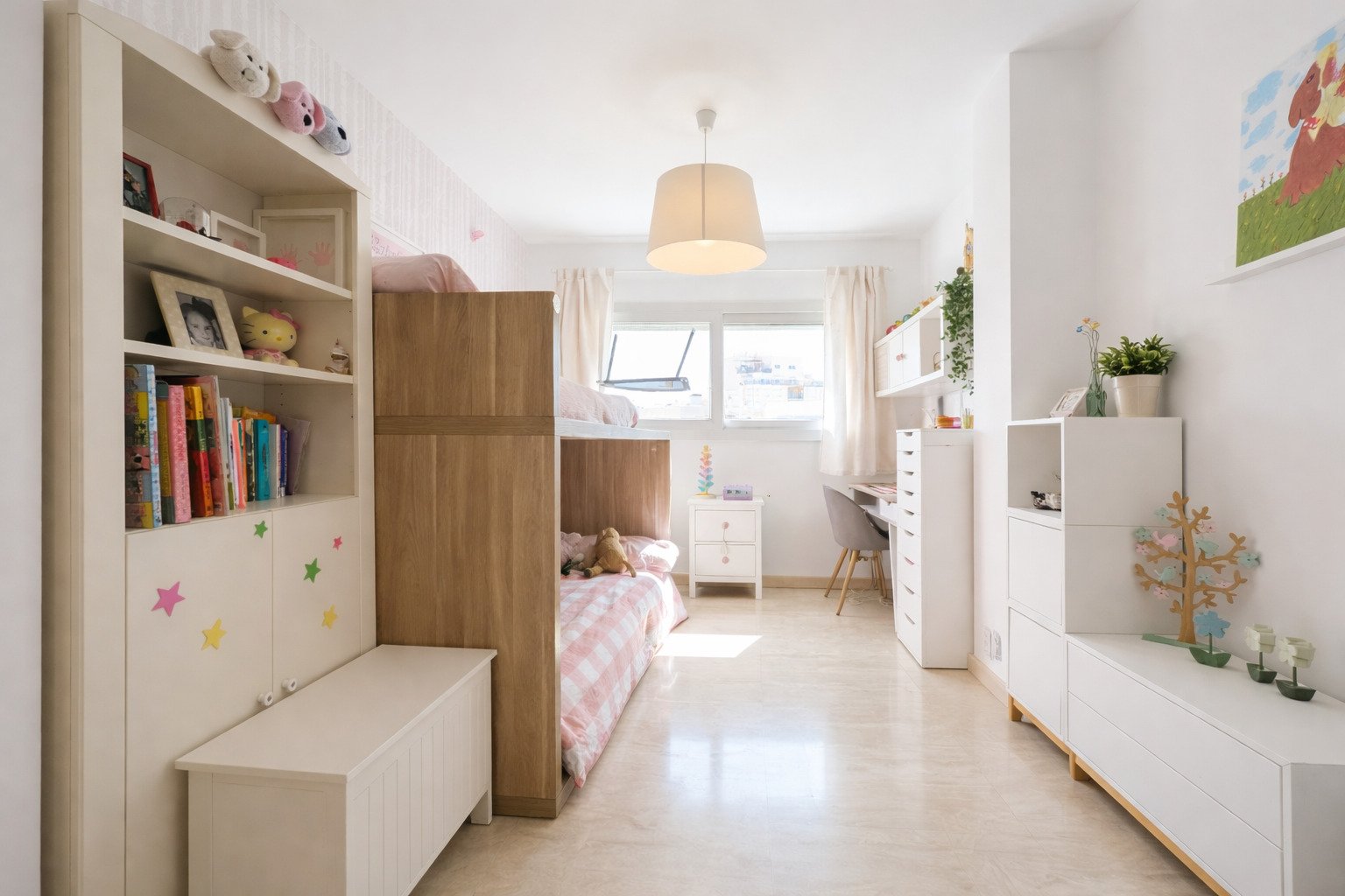 Kinderzimmer mit intelligenter Raumnutzung und vielfältigen Stauraumlösungen Kinderzimmer mit intelligenter Raumnutzung und vielfältigen Stauraumlösungen