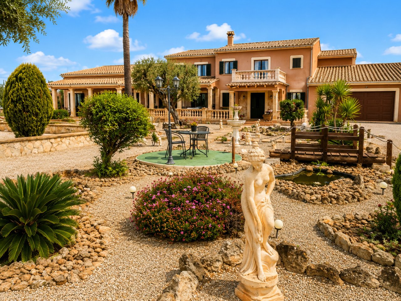 Repräsentative Villa mit klassischer Architektur und weitläufigem Außengelände Repräsentative Villa mit klassischer Architektur und weitläufigem Außengelände