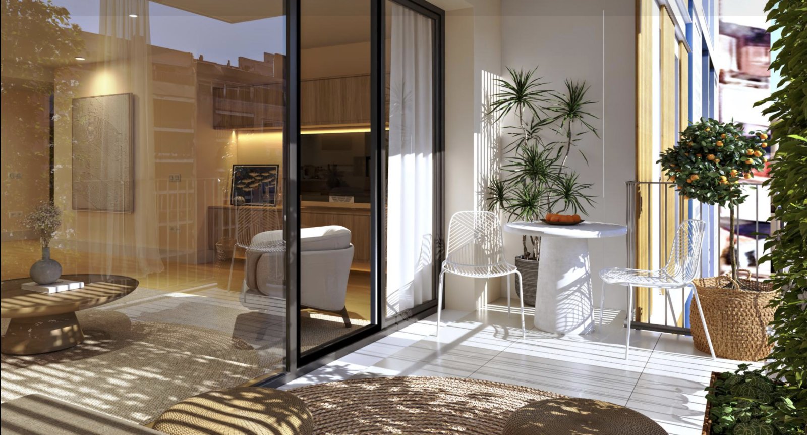 Privater Rückzugsort: Balkon und optimaler Lichtzufuhr Privater Rückzugsort: Balkon und optimaler Lichtzufuhr