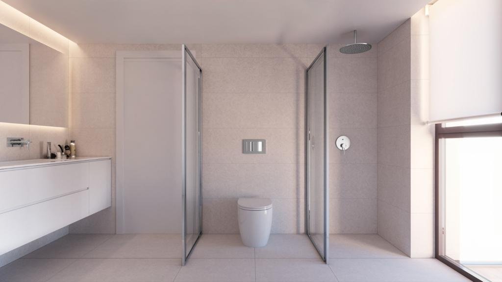 Modernes Badezimmer mit separaten Nassbereichen und hochwertiger Ausstattung Modernes Badezimmer mit separaten Nassbereichen und hochwertiger Ausstattung