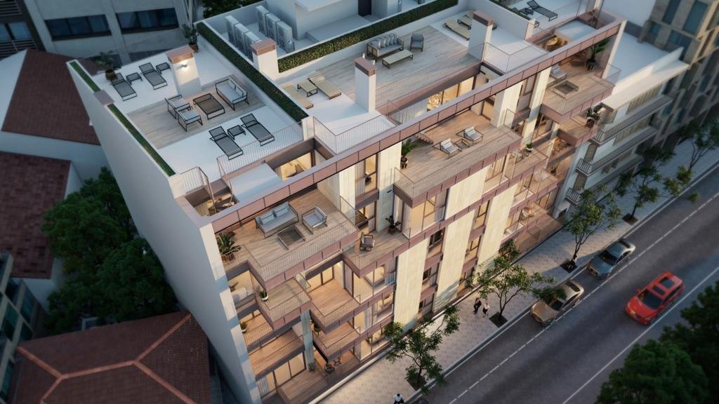 Modernes Mehrfamilienhaus mit durchdachtem Balkonkonzept und optimaler Raumnutzung pro Etage Modernes Mehrfamilienhaus mit durchdachtem Balkonkonzept und optimaler Raumnutzung pro Etage