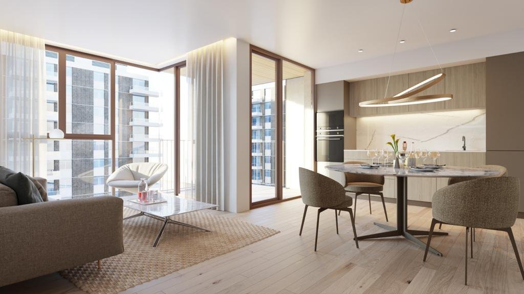 Wohnzimmer mit Essecke Wohnzimmer mit Essecke