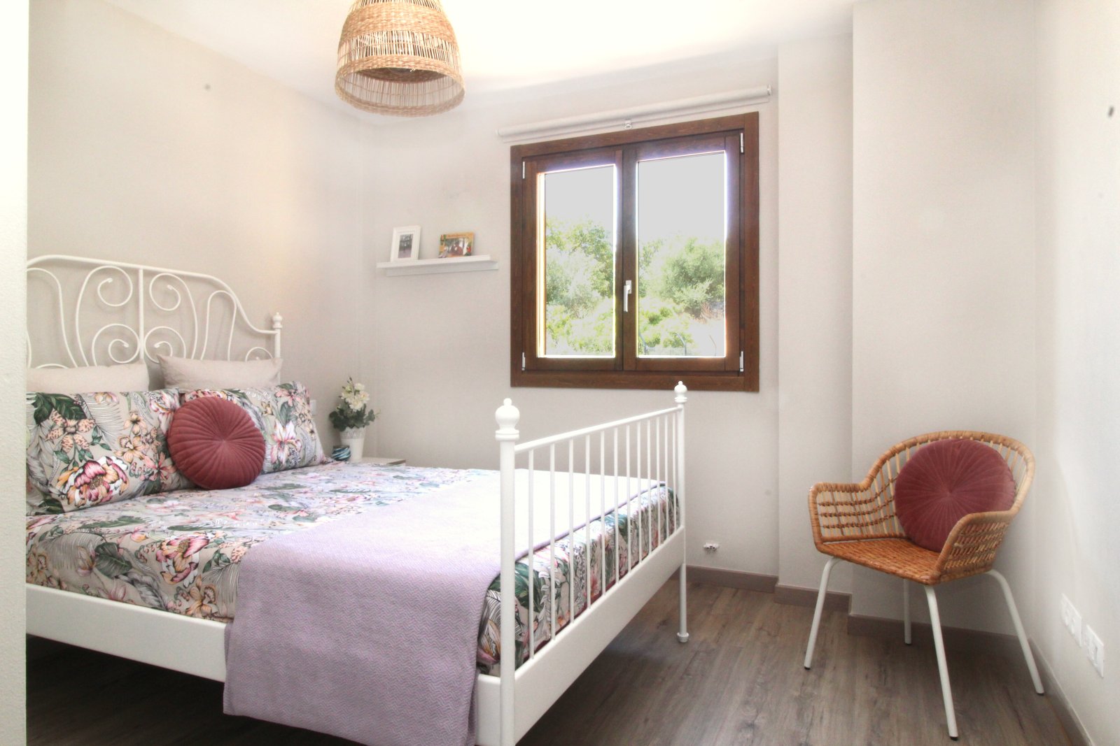 Large natural stone detached house with communal pool