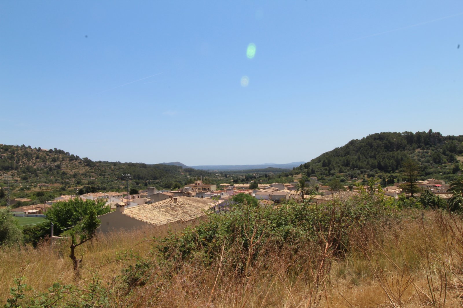 Large natural stone detached house with communal pool