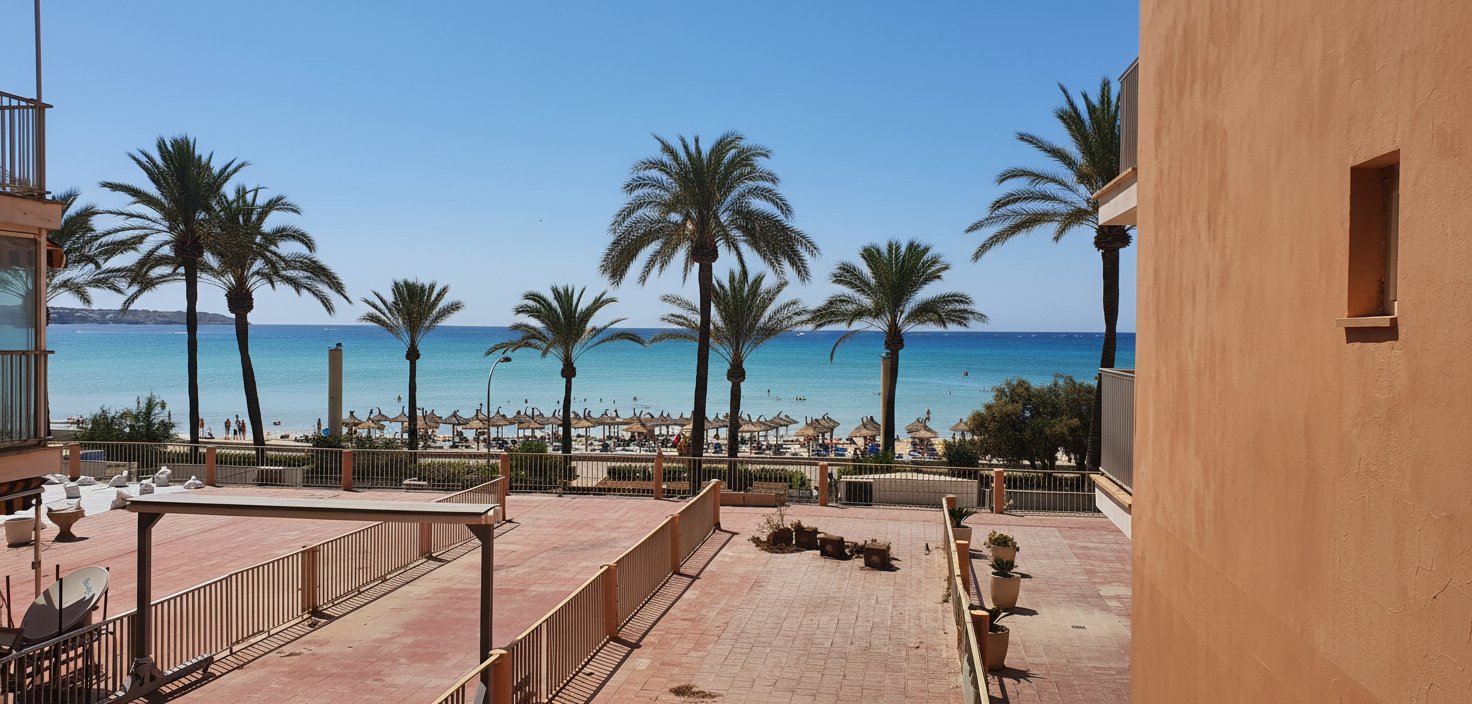 Playa de Palma. Apartment with sea view