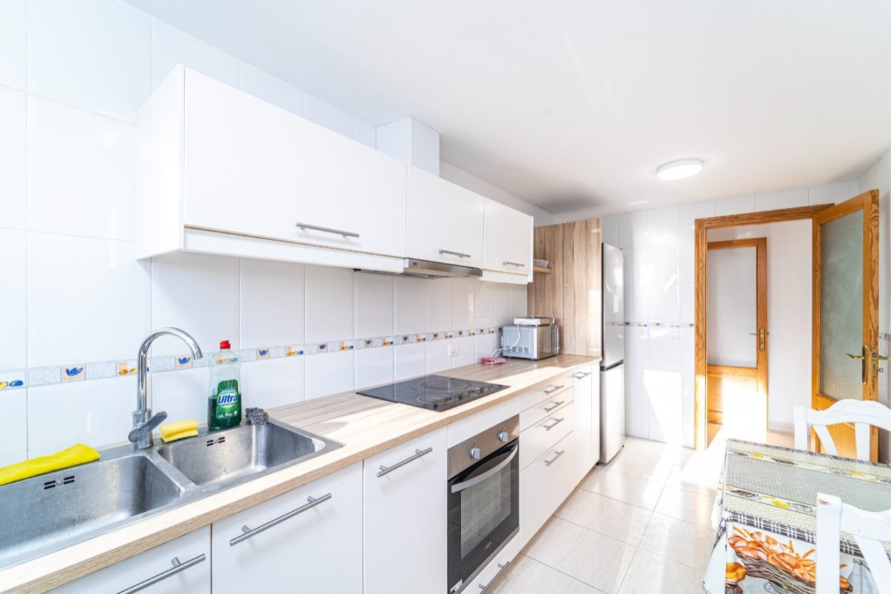 Modern kitchen with thoughtful workflow and high-quality equipment