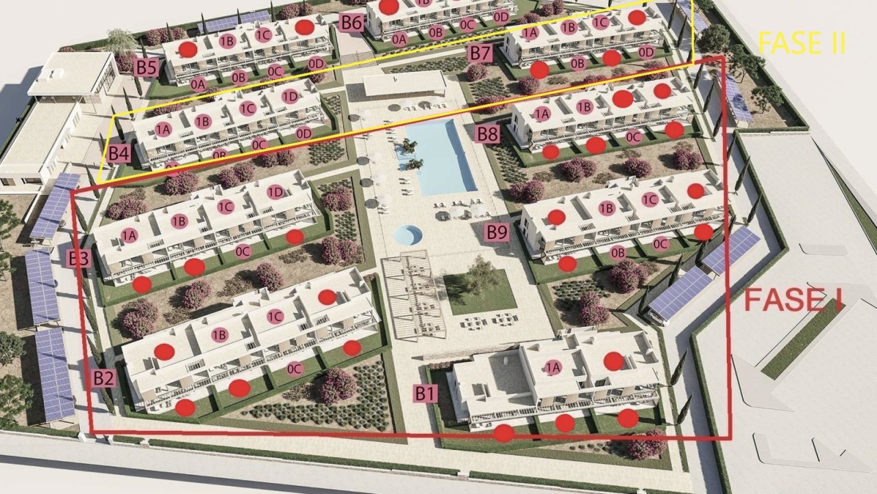 Masterful settlement planning with harmonious spatial division and a central communal facility
