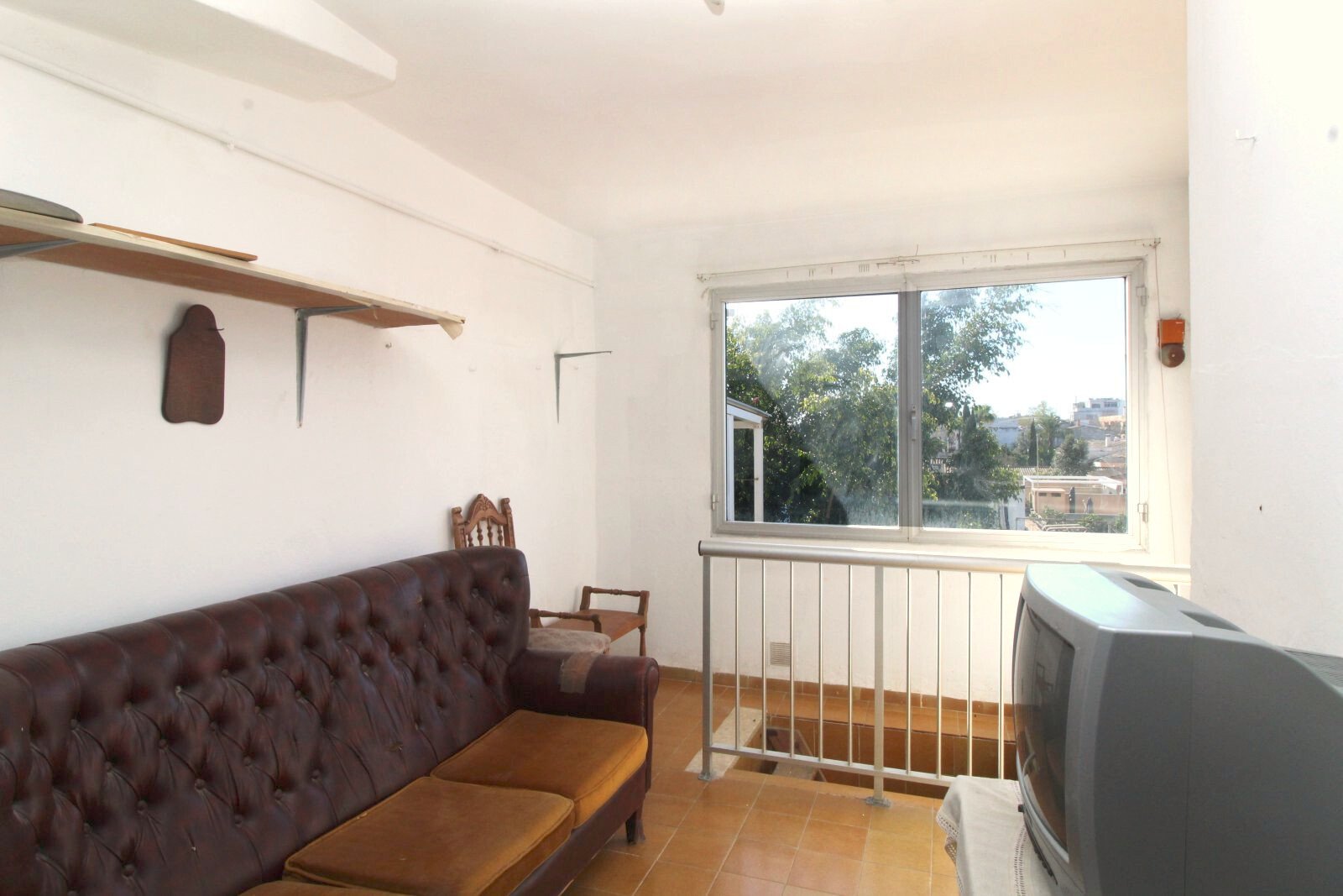 Living area with panoramic windows and view of the surroundings Living area with panoramic windows and view of the surroundings