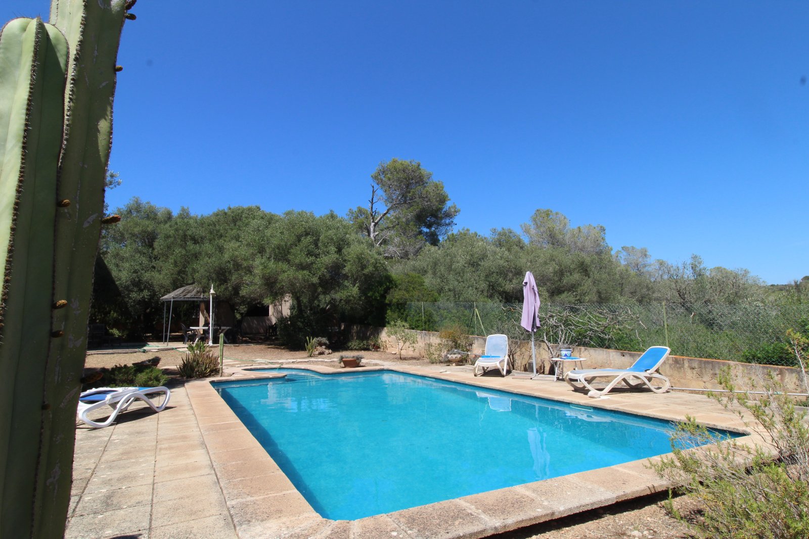 Refreshing oasis with sunny pool terrace and scenic landscape view Refreshing oasis with sunny pool terrace and scenic landscape view