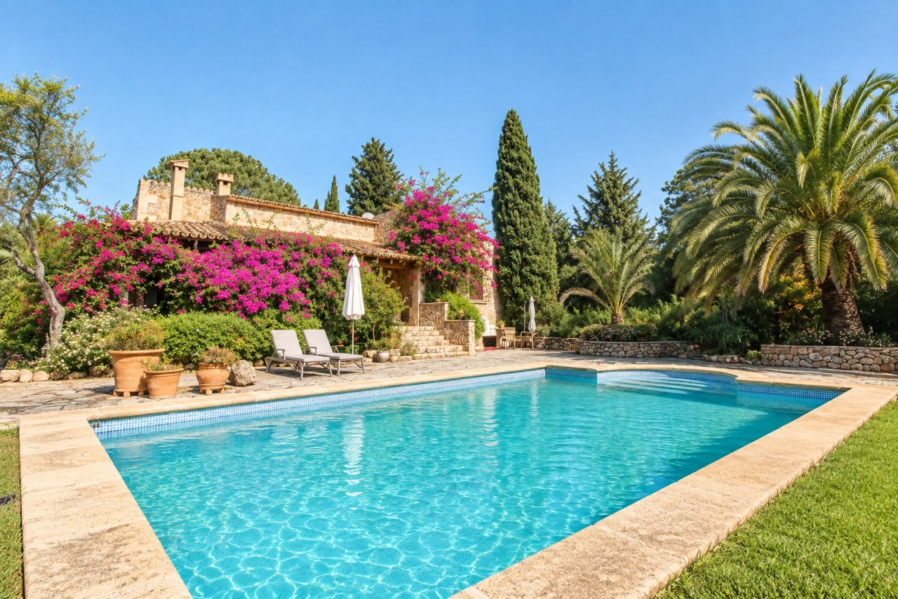 Mediterranean estate with swimming pool and spacious outdoor area Mediterranean estate with swimming pool and spacious outdoor area
