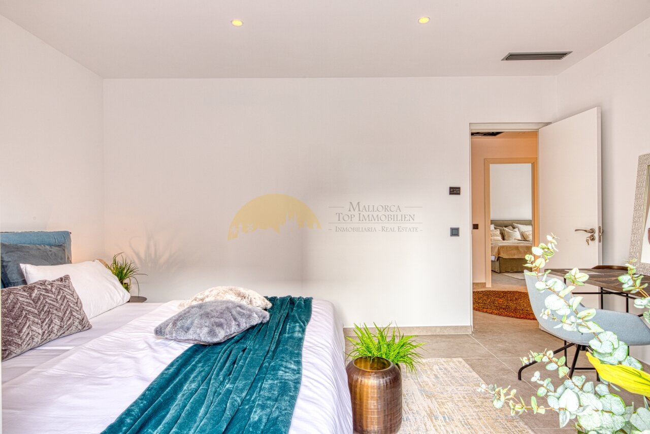 Spacious master bedroom with walk-in closet and direct bathroom access