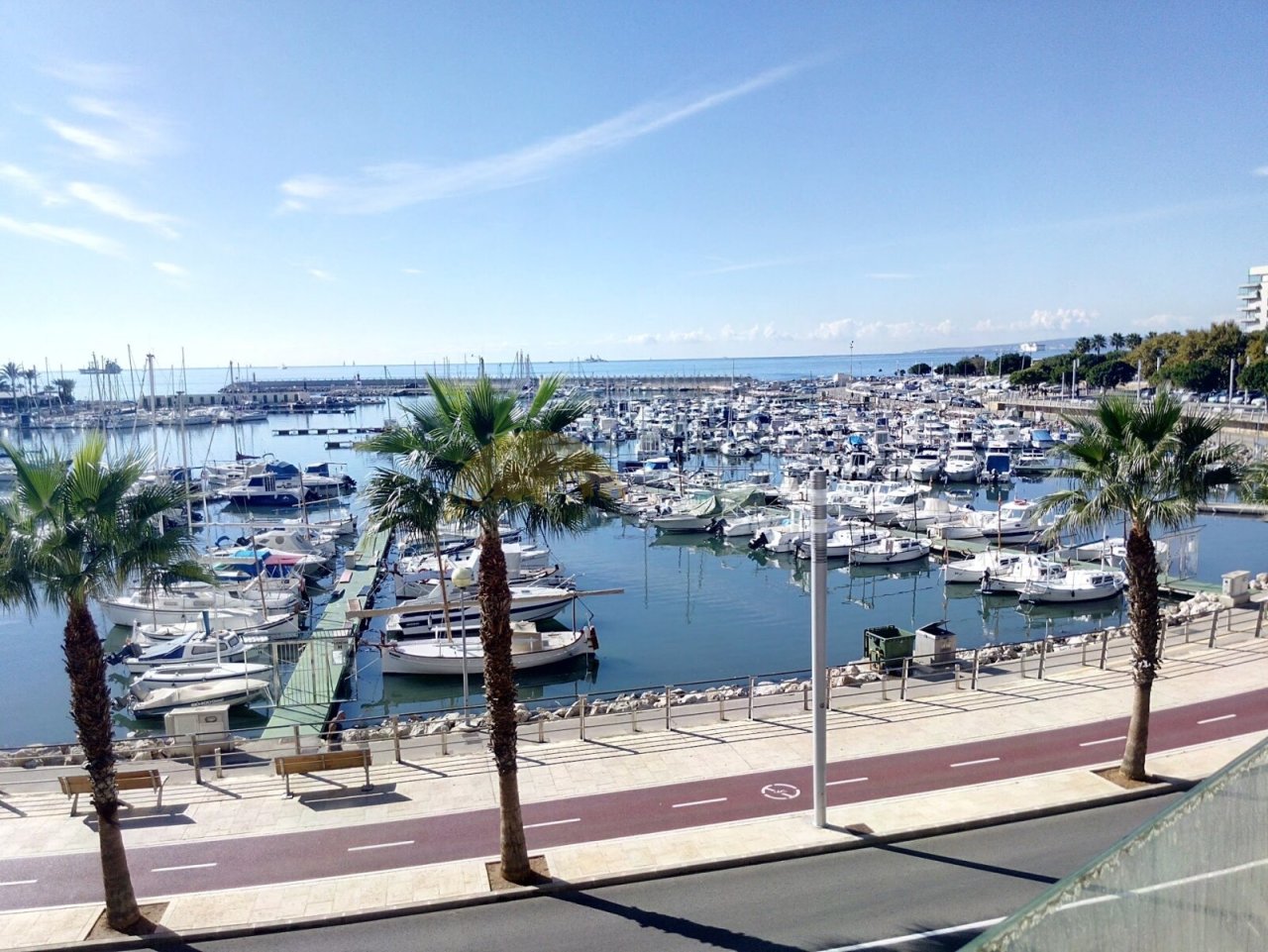Harborfront location with direct access to the lively marina and boat facility.