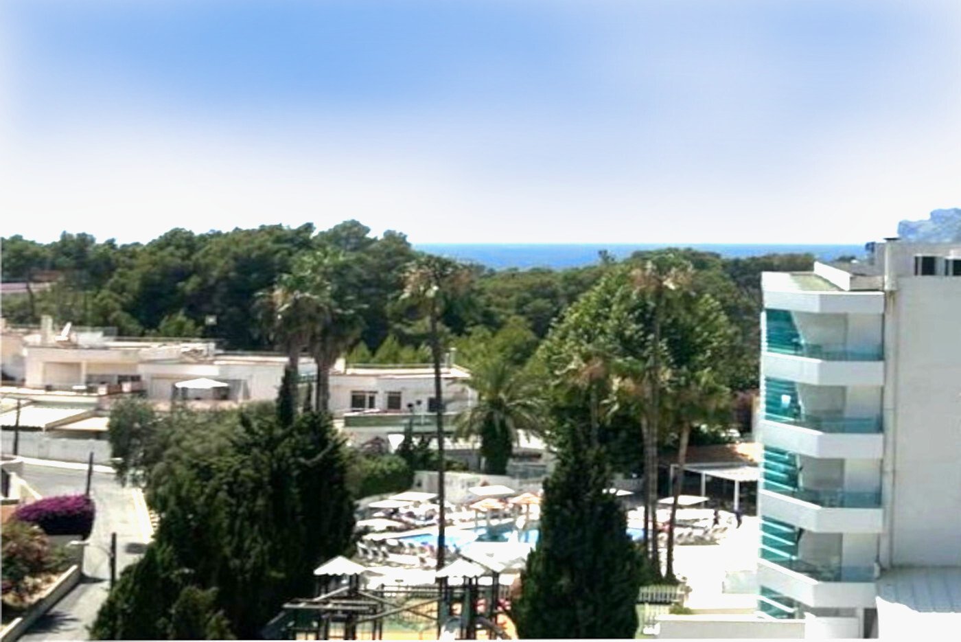 Blick auf das Meer von der Terrasse Blick auf das Meer von der Terrasse