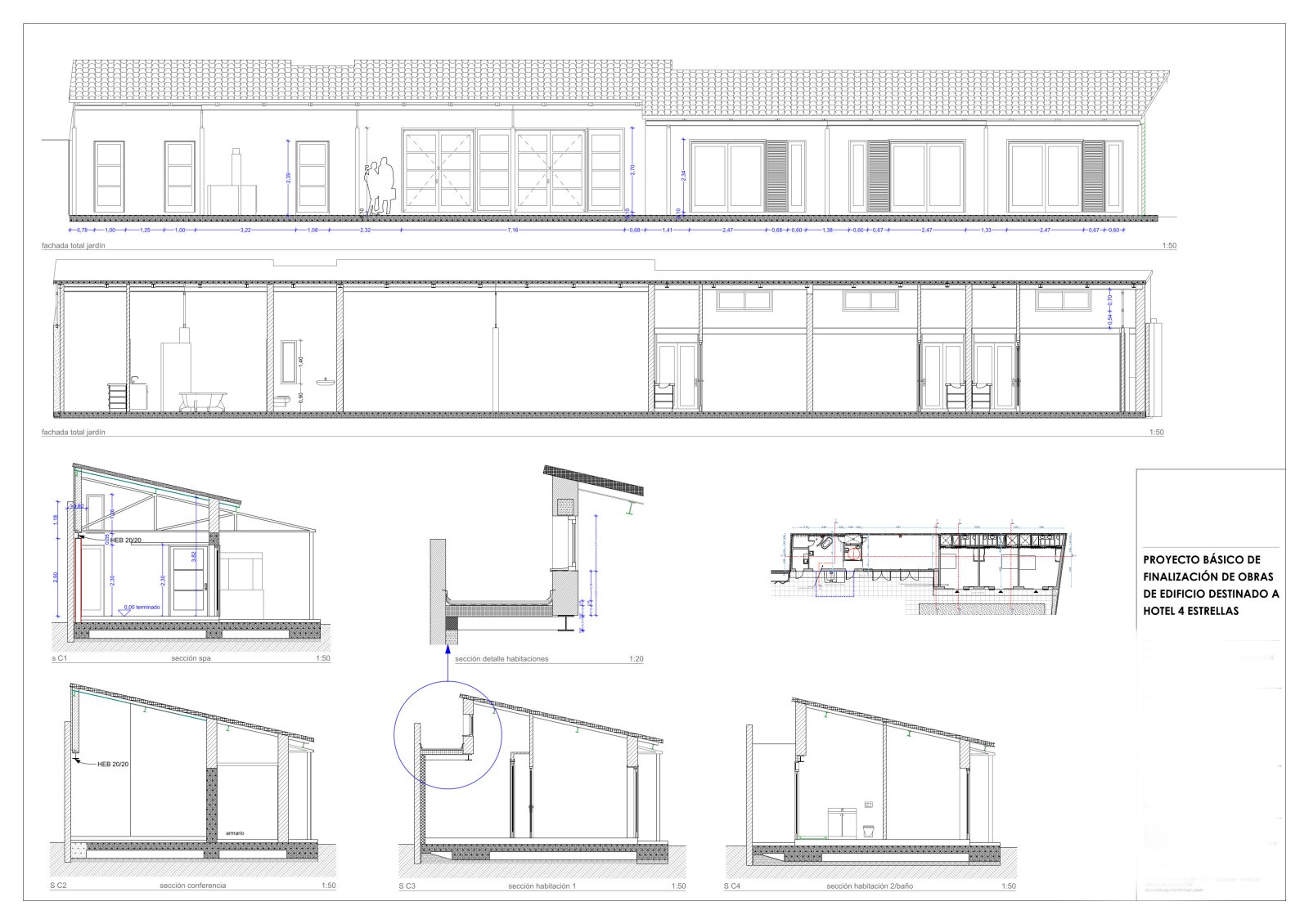 Hotel 4**** para enamorados en el centro - proyecto de obra nueva