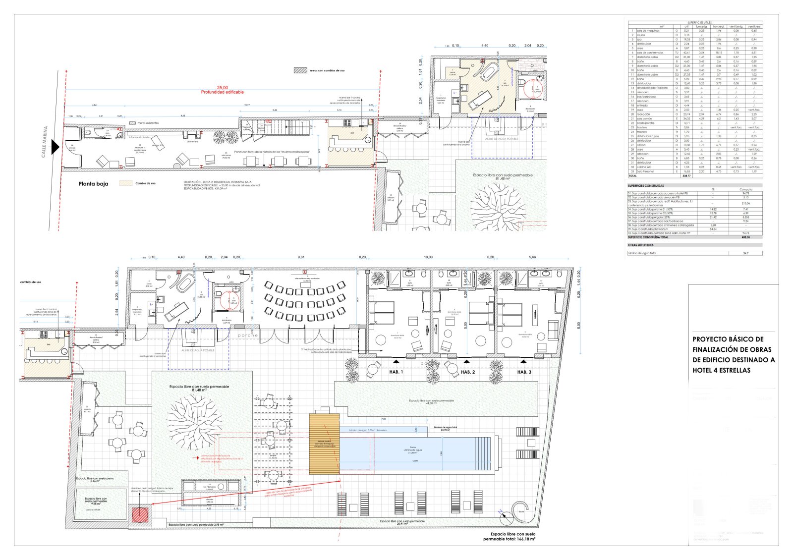 Hotel 4**** para enamorados en el centro - proyecto de obra nueva