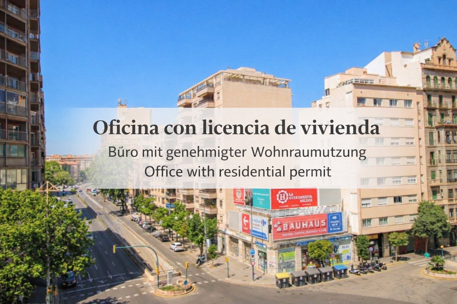 Oficina en el centro de Palma con licencia para cambio de uso en vivienda