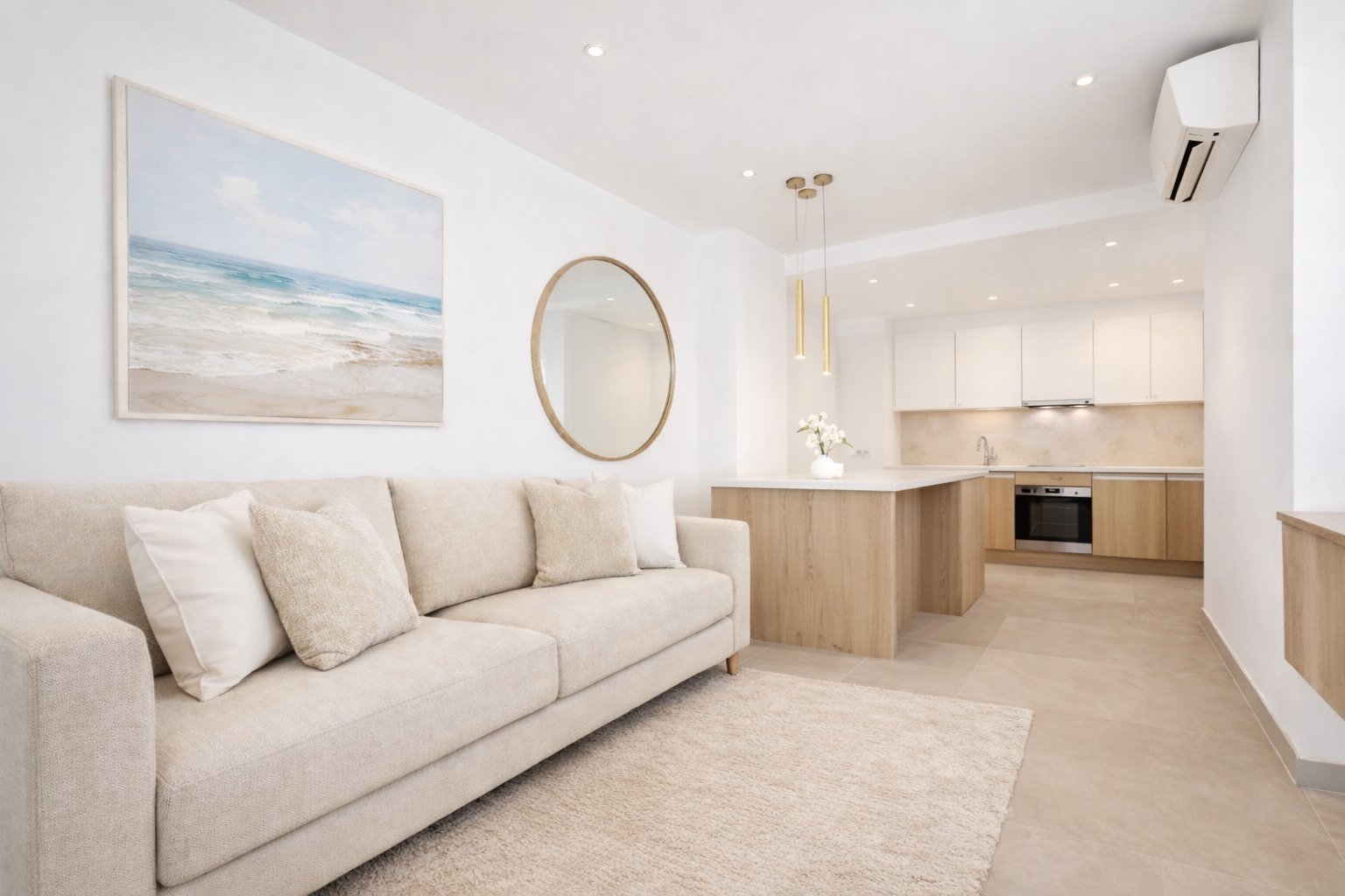 Elegante apartamento de diseño con vistas al puerto – Confort residencial en primera línea de mar