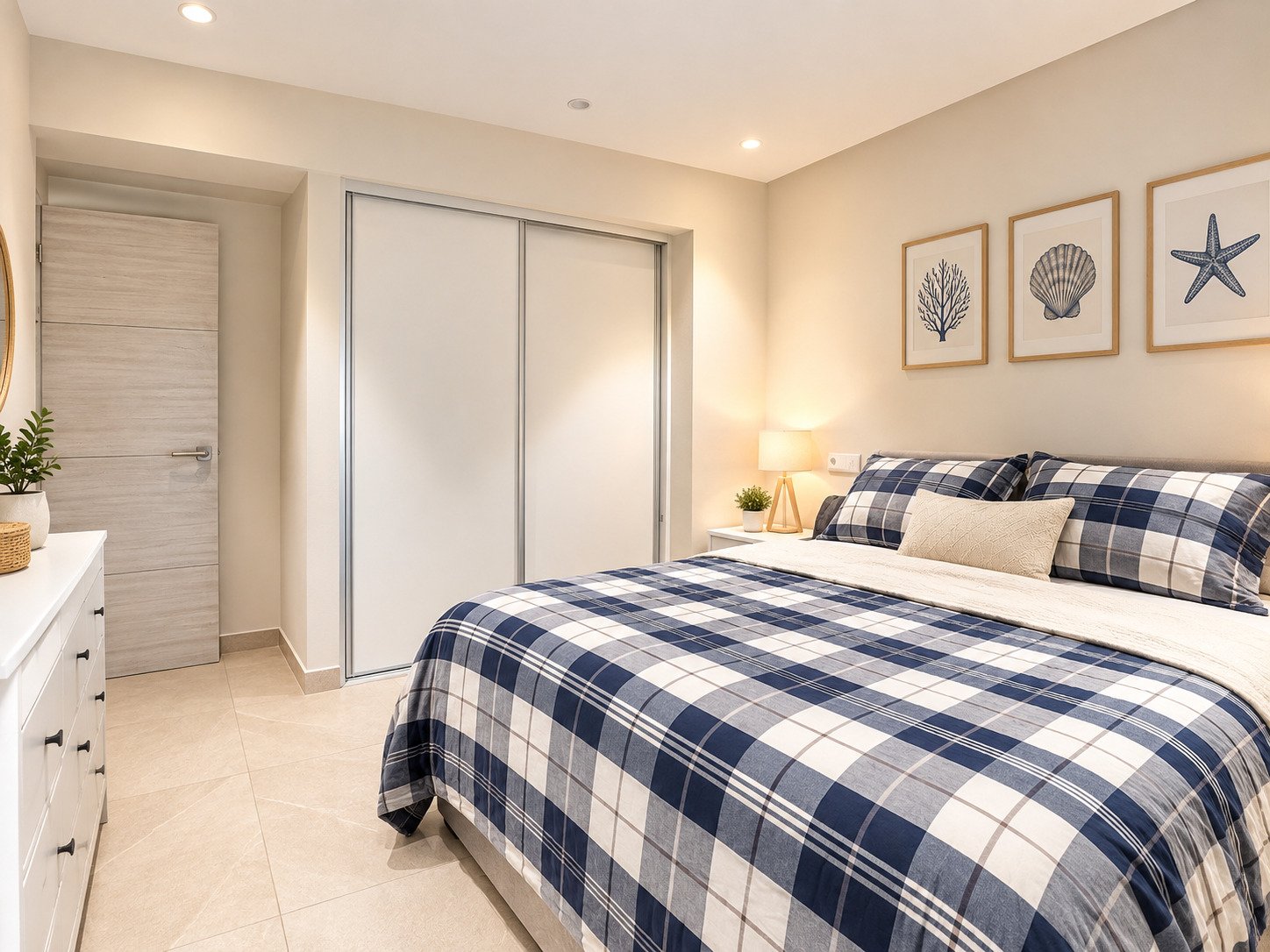 Dormitorio con vestidor y equipamiento de alta calidad