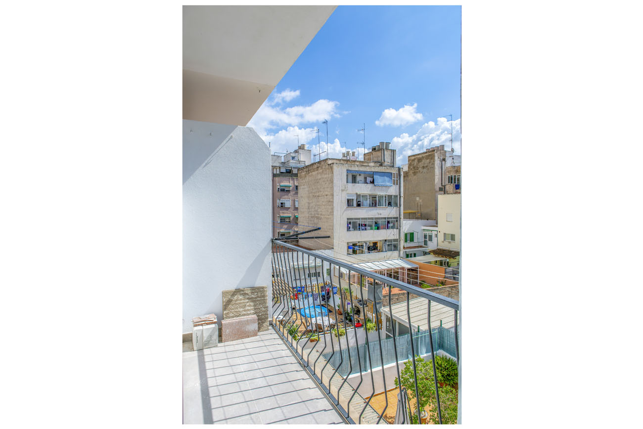 Blick vom Balkon auf Palmas Altstadt