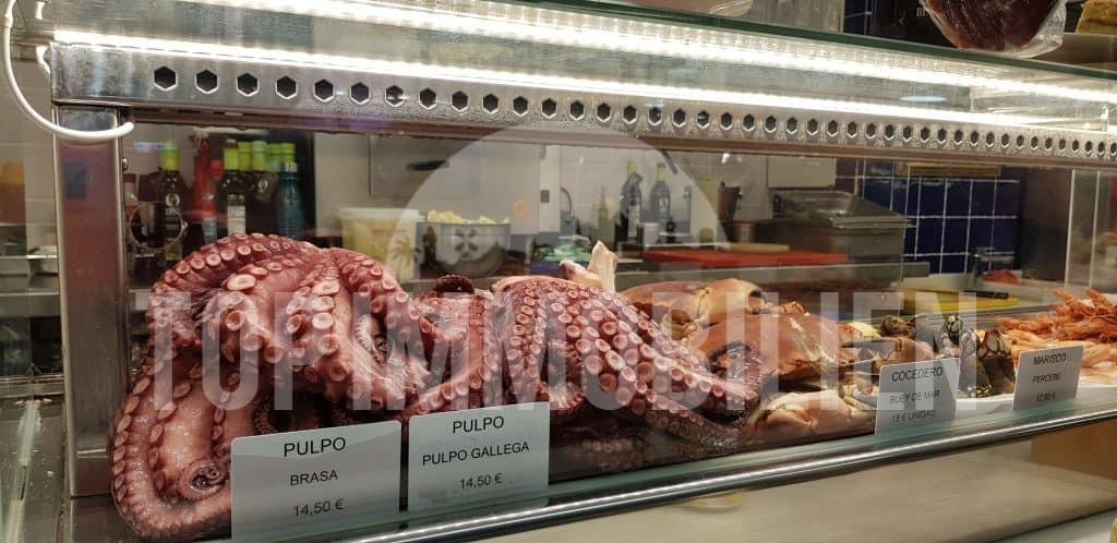 Pulpo im Mercat Olivar