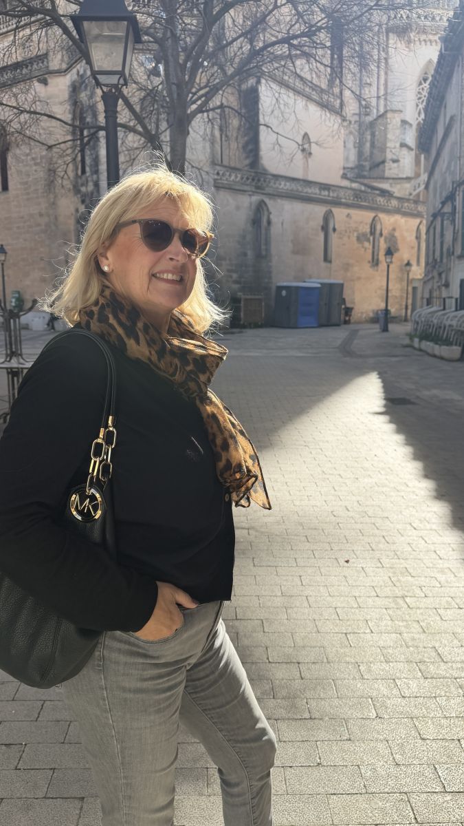 Fußgängerzone im Zentrum von Manacor Mallorca mit mediterraner Atmosphäre