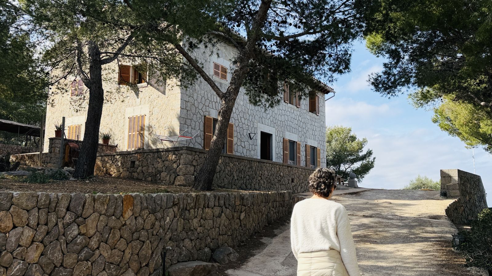 Blick auf Finca Muleta Gran von der Wanderroute